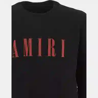 AMIRI FW22 Logo Crewneck Sweatshirt Black