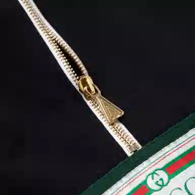 Gucci FW21 Half-Zip Hoodie Black