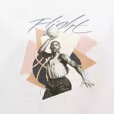 Jordan AS W J SS GFX OS Tee White