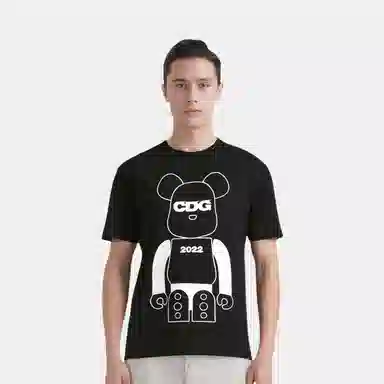 CDG x BE@RBRICK SS22 T-Shirt Black