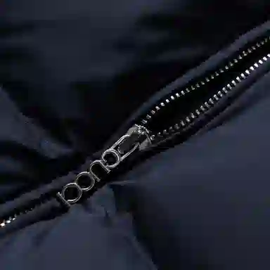 GUCCI FW24 Striped Print Detachable Hood Down Jacket Navy Blue