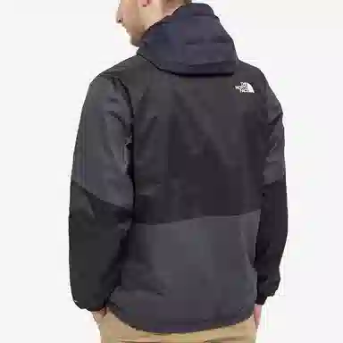 The North Face Logo Zip Hoodie Jacket Men Deep Sea Blue