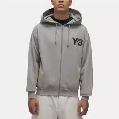 adidas x Y-3 Logo Zip Hoodie Charcoal
