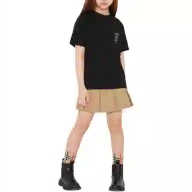 Burberry SS22 Logo Crewneck T-Shirt Kids Black