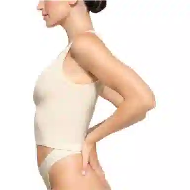 SKIMS Cotton Rib Tank Bone White