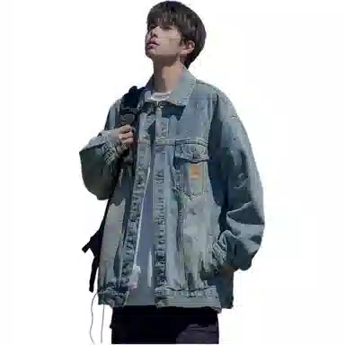 SINKACME 2025 Spring Autumn Badge Denim Jacket