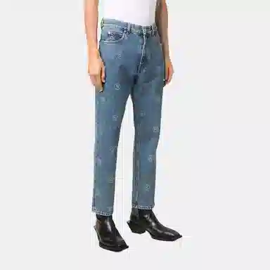 Martine Rose Logo Denim Pants