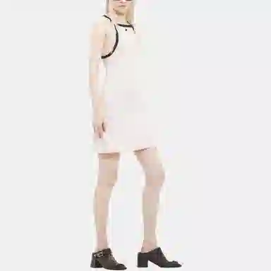 COURREGES Buckle Contrast Dress