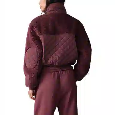 Alo Yoga Sherpa Edge Bomber Ivory