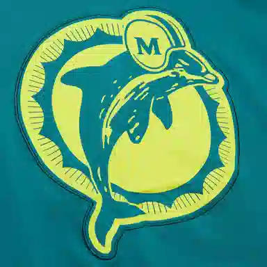 Mitchell Ness x NFL Aqua Miami Dolphins Neon Nights Premium T-Shirt T