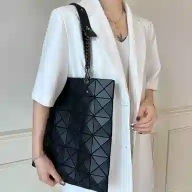 匠心手工坊 适用三宅一生包包 合金 延长带小方盒六格包肩带 加长链条改造配件 包带 女款 多色