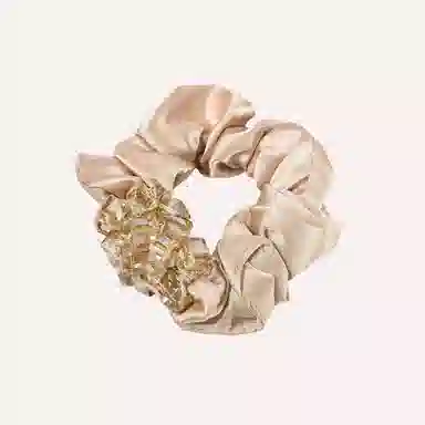 卡铂雅 粉色气质复古镶钻极简高级感休闲设计 发圈 女款