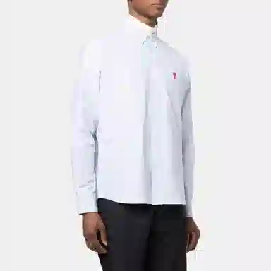 AMIPARIS De Coeur Long Sleeve Shirt Blue