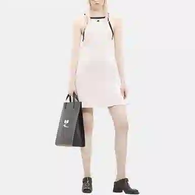 COURREGES Buckle Contrast Dress