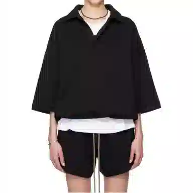 Fear of God Essentials SS24 34 Sleeve Pol Black Polo Black