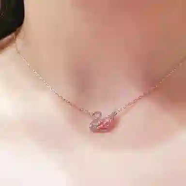 Swarovski Pink Swan Set