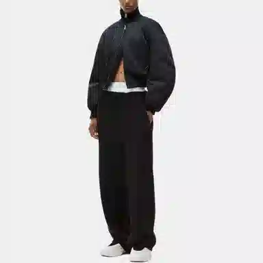 alexander wang Wide Leg Sweatpants With Pre-Styled Detachable Logo Brief