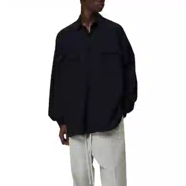 Fear of God Essentials Oxford Shirt Jet Black