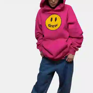 Drew House Mascot Hoodie Magenta Logo