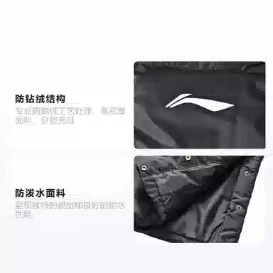 LiNing Campus Series Long Down Jacket Black