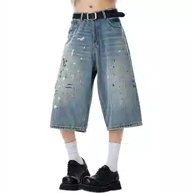 R.super Denim Shorts