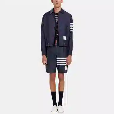 Thom Browne Classic Four-Bar Button Jacket