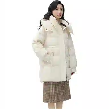 鸭鸭 纯色气质时尚高级感保暖羽绒服 女款