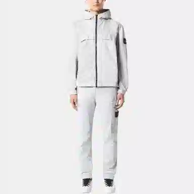 Stone Island Tapered Cargo Pants Light Grey