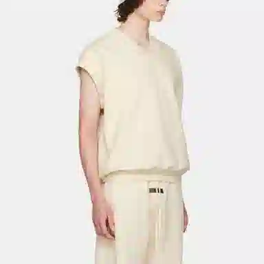 Fear of God Essentials V Neck Vest Egg Shell