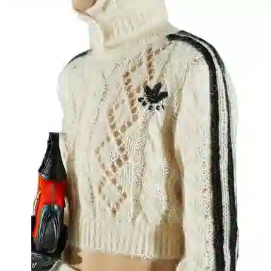 GUCCI x adidas FW22 Mohair Sweater Ivory