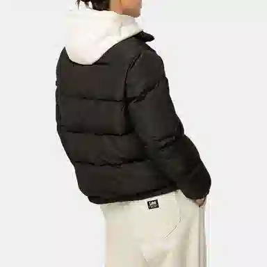 Lee Logo Hooded Down Jacket