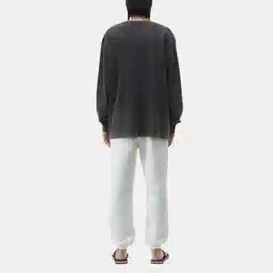 Alexander Wang Logo Knit Acid Wash Sweatshirt