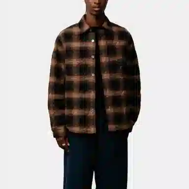 Stussy FW25 QUILTED PLAID SHIRT JACKET