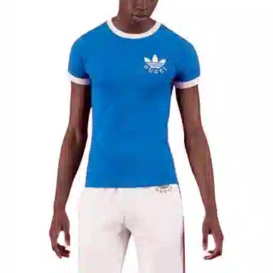 Gucci x Adidas SS22 Blue Tee