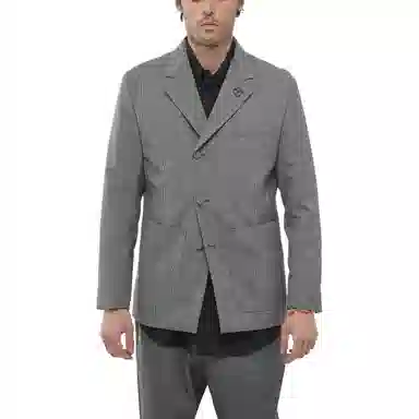 DIOR SS21 Prince of Wales Blazer Gray