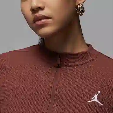 Jordan FW24 Knit Top Brown/White