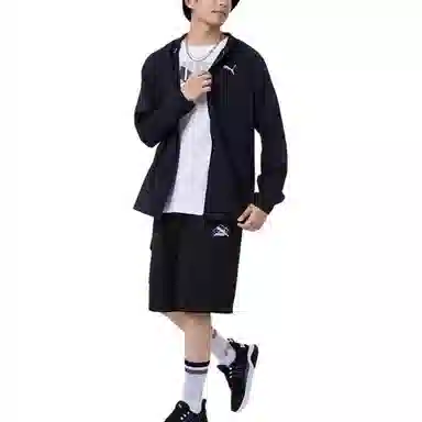 PUMA RUN PLCD HOODEDJACKET logo