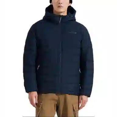 探路者 舒适透气保暖防风羽绒服 男款 藏蓝