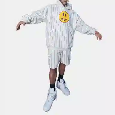 Drew House Navy Pinstripe Hoodie