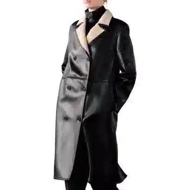 ZARA ZW Collection Double-Breasted Coat