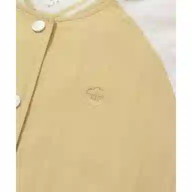 Covernat SS24 Raglan Button Cardigan Light Yellow