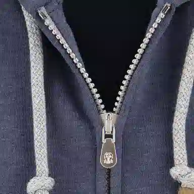 Brunello Cucinelli Hoodie Jacket Blue