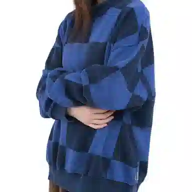 Stussy FW21 Blur Checker Fleece Mock Neck