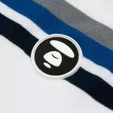 Aape FW24 Striped Long Sleeve Tee Grey