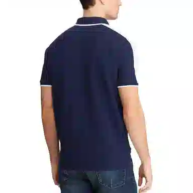 Polo Ralph Lauren SS24 Letter Logo Slim Polo Shirt Blue