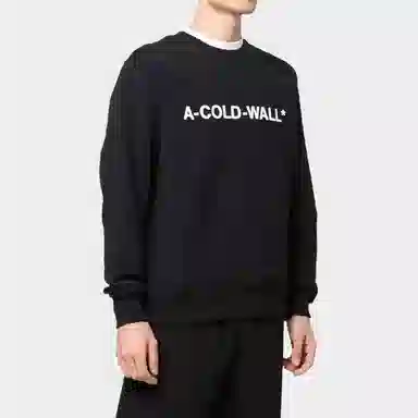 A-COLD-WALL* SS22 Logo Crewneck Sweatshirt Black