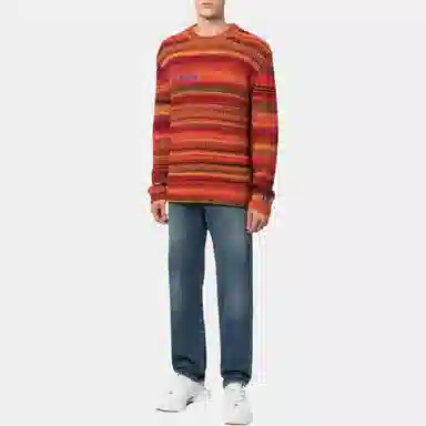 DIESEL SS23 Washed Straight Jeans Blue