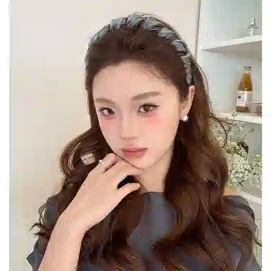 【高级感珠光网纱星空】 攸委 小香风发箍女防滑带齿纹理感日常外戴高颅顶头箍洗脸神器 亚克力 压发卡网红百搭气质发窟 男女同款情侣款
