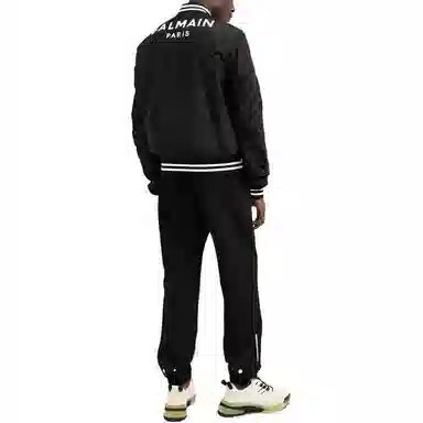Balmain FW21 Logo Bomber Jacket Black