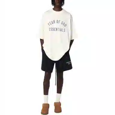 Fear of God Essentials Jersey Crewneck Ivory